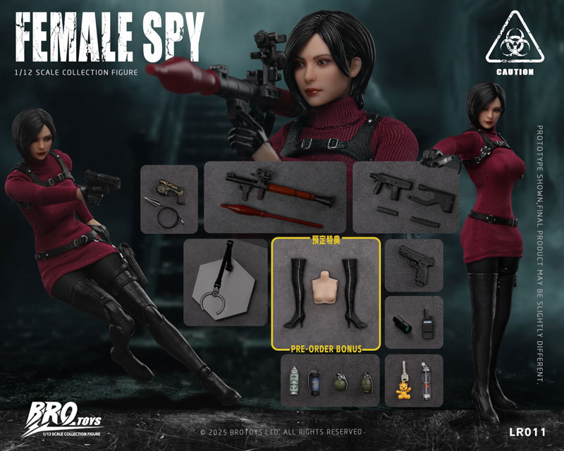 【BROTOYS】LR011 1/12 Female Spy 女スパイ 1/12スケールフィギュア