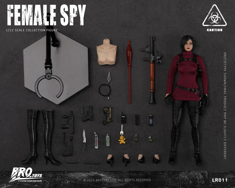 【BROTOYS】LR011 1/12 Female Spy 女スパイ 1/12スケールフィギュア