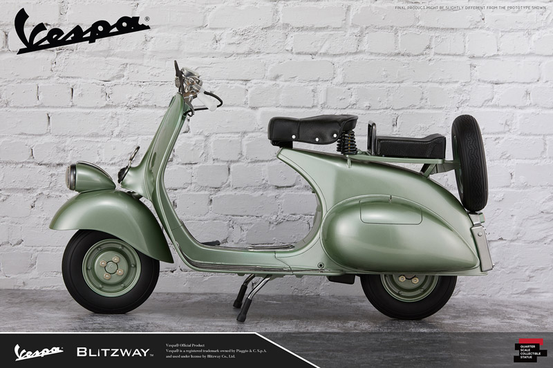 【BLITZWAY】BW-NS 20402 1/4 Scale Statue Roman Holiday Piaggio 1951 Vespa 125 ローマの休日 ヴェスパ ベスパ 1/4スケール モデル