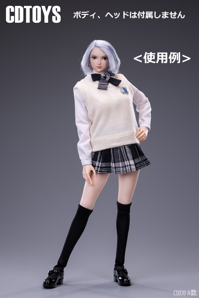 【CDToys】CD030 A/B/C 1/6 Knit Sweater Se ニット セーター 女子高生 制服 1/6スケール 女性ドール用コスチューム