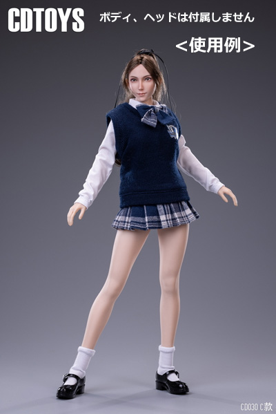 【CDToys】CD030 A/B/C 1/6 Knit Sweater Se ニット セーター 女子高生 制服 1/6スケール 女性ドール用コスチューム