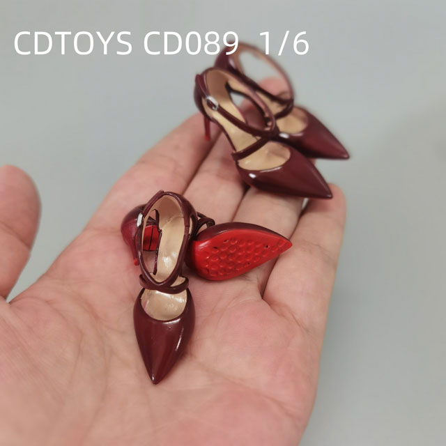 【CDToys】CD089-6 A/B/C/D/E Cross Strap High Heels Thin Heels Sexy Strapless Sandals 女性ドール用ハイヒール