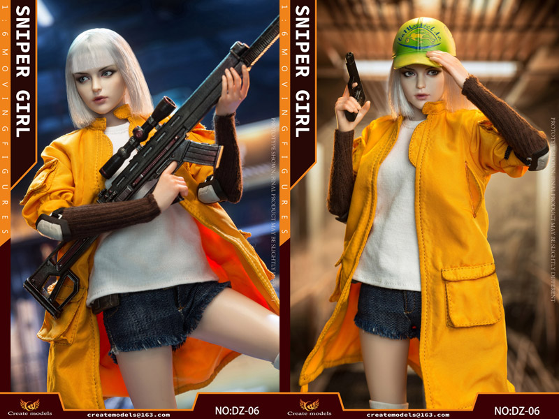 【Createmodels】DZ-06 SniperGirl Lan スナイパーガール ラン 1/6スケール 女性ドール フィギュア