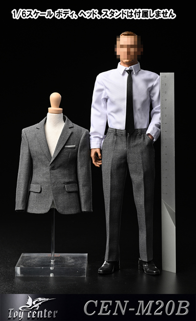 【ToyCenter】CEN-M20 A B C 1/6 Agents 007 Gray Suit crane エージェント007グレースーツ ビジネススーツ