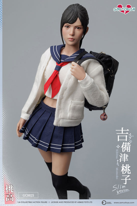 【ASMUS TOYS】GC002S 1/6 Girl Crush Series Kibitsu Momoko JK ガールクラッシュ 女子高校生 吉備津桃子 桃太郎 Slim Ver.