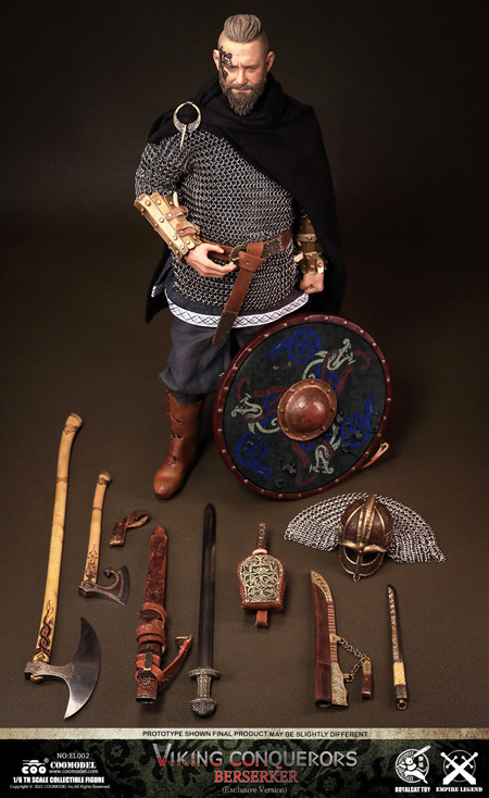 COO】EL002 1/6 LEGNGDS OF EMPIRES - VIKING CONQUERORS - BERSERKER (EXCLUSIVE  VERSION) バイキング 征服者 狂戦士 エクスクルーシブ版 1/6スケールフィギュア