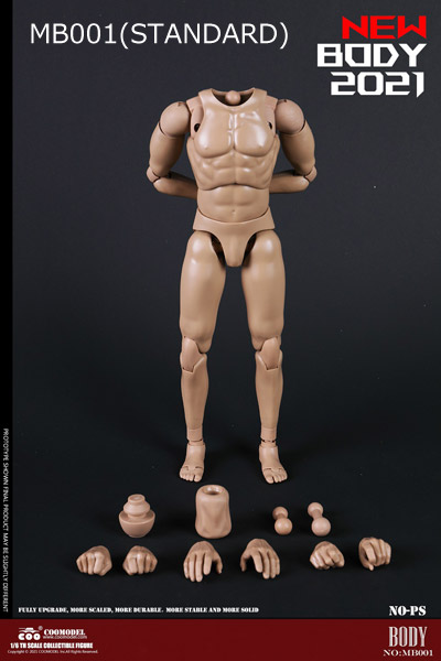 【COO】MB001/MB002/MB003/MB004 NEW TYPE MALE BODY STANDARD & TALL 1/6スケール 男性ボディ素体