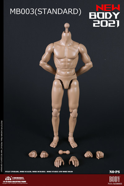 【COO】MB001/MB002/MB003/MB004 NEW TYPE MALE BODY STANDARD & TALL 1/6スケール 男性ボディ素体