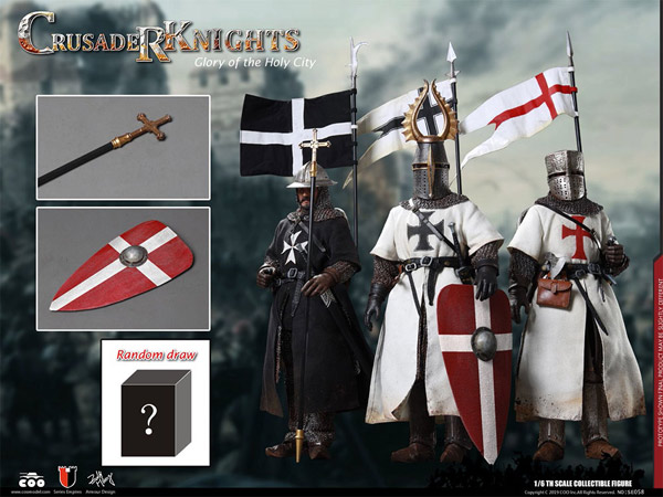 【COO】SE058 1/6 SERIES OF EMPIRES(DIECAST ARMOR) - GLORY OF THE HOLY CITY CRUSADER KNIGHTS 十字軍 騎士 3体セット
