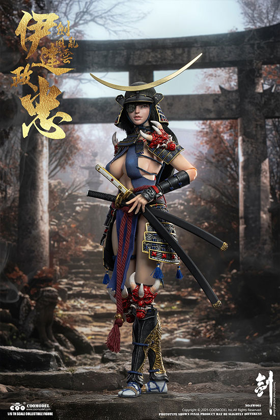 【COO】SW001 SWORDS OF CHAOS - DATE MASAMUNE(Warrior Maiden Edition) 剣乱風雲 伊達政宗 武姫版 1/6スケール 女性フィギュア