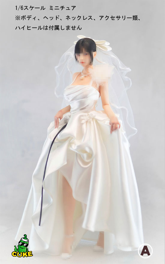 【CUKE TOYS】CT-WD-A Wedding Dress ウエディングドレス 1/6スケール 女性コスチューム
