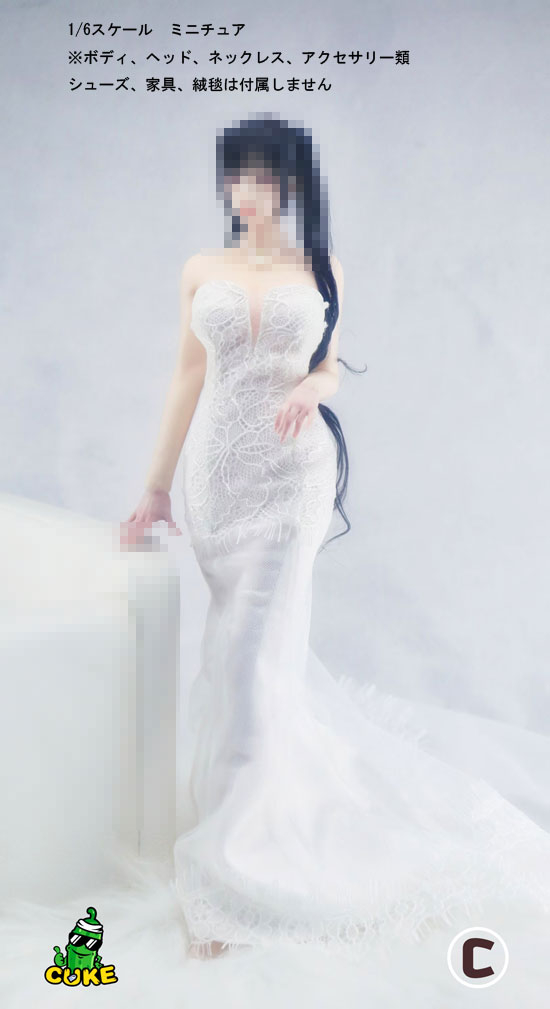 【CUKE TOYS】CT-WD-C Wedding Dress ウエディングドレス 1/6スケール 女性コスチューム