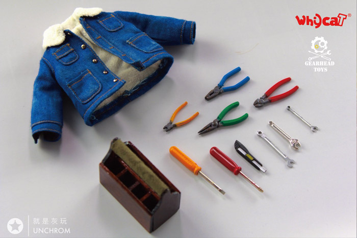 【Whycat&GEARHEADTOYS】1/6 ClumsyBot Series NO.1 Repairman little Curry 修理工 リトルロボット 1/6スケールフィギュア