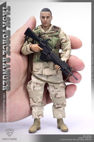 【crazyfigure】LW003 1/12 US Military 75th Rangers Regiment - Grenadier - Rangers Task Force 1993 “Operation Gothic Snake”