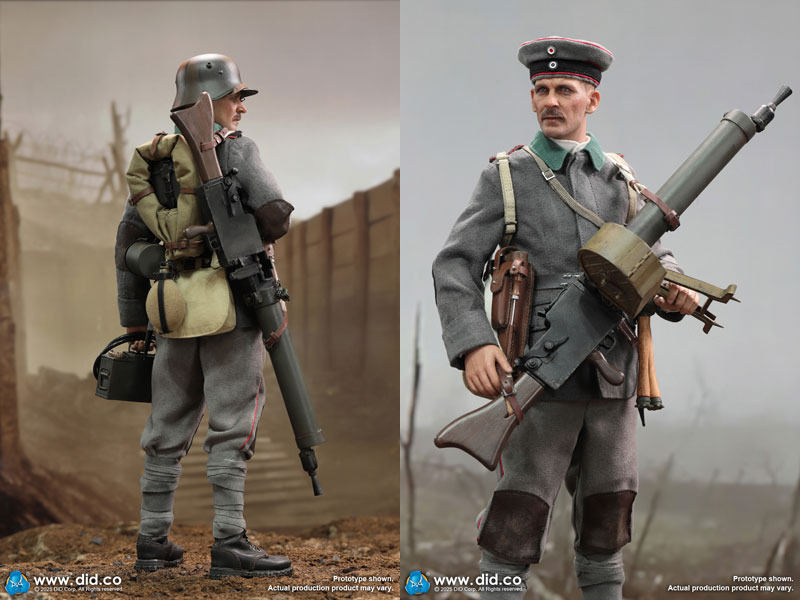 【DID】D11015 WW1 German MG08 Machine Gunner - Arthur 第一次世界大戦 ドイツ軍 MG08重機関銃 銃手 アーサー