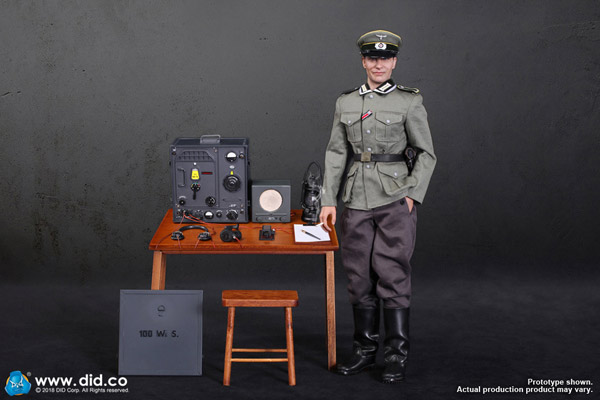 【DID】D80133 WW2 German Communication 3 WH Radio Operator Gerd ドイツ軍 通信部隊 ゲルト 1/6スケールフィギュア