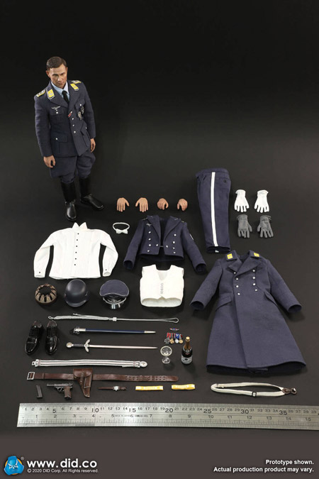 【DID】D80147 WW2 German Luftwaffe Captain - Willi ドイツ空軍 大尉 ヴィリー 1/6スケールアクションフィギュア