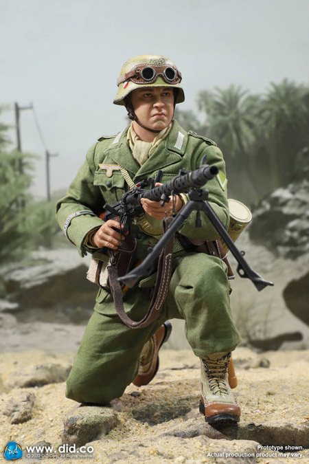 【DID】D80158 WW2 German Africa Corps WH MG34 Gunner - Bialas