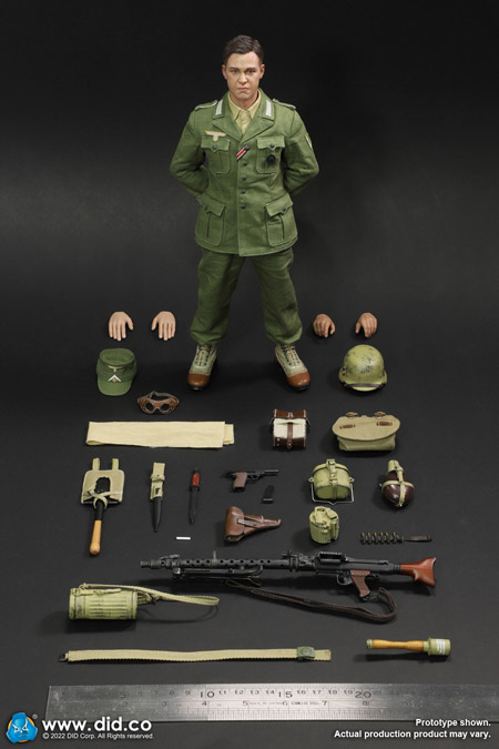 【DID】D80158 WW2 German Africa Corps WH MG34 Gunner - Bialas