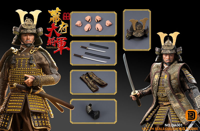 【D12TOYS】DA001 Palm Collections 1/12 幕府大将軍 戦国武将 侍 武士 大名 標準版 1/12スケールフィギュア