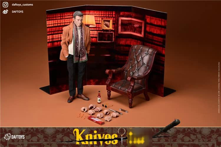 【DAFTOYS】F023 1/6 Chris Knives 1/6スケール男性フィギュア + 1/6スケール シングル ソファー