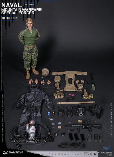 【DAM】No.78051 1/6 NAVAL MOUNTAIN WARFARE SPECIAL FORCE アメリカ海軍 マウンテン ウォーフェア スペシャルフォース 1/6フィギュア