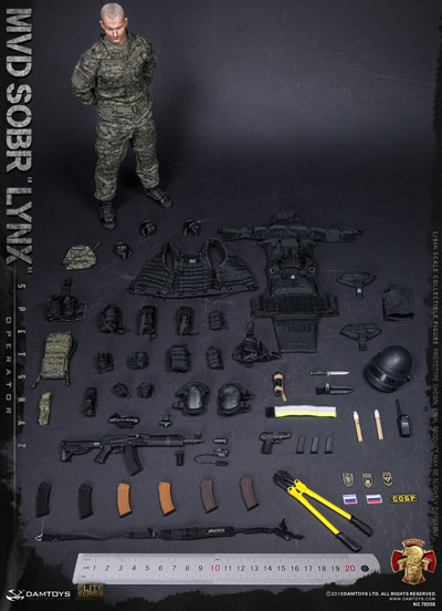 【DAM】No.78058 1/6 RUSSIAN SPETSNAZ MVD - SOBR LYNX 1/6フィギュア