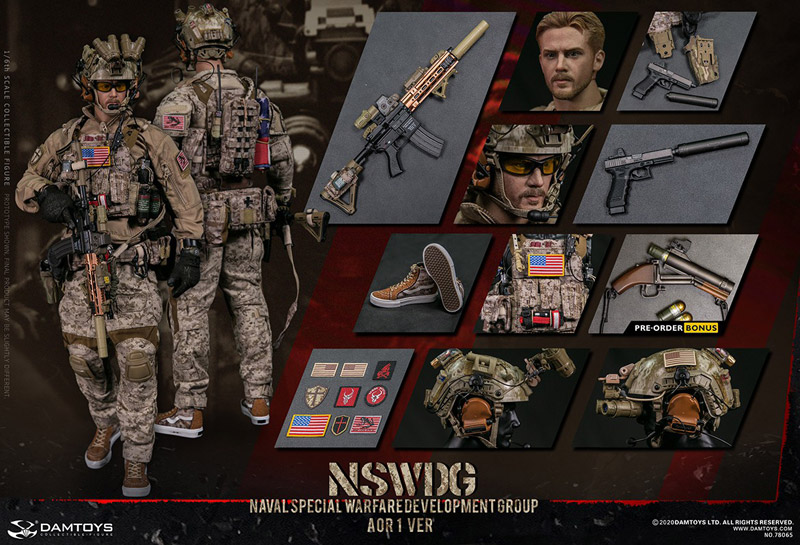 【DAM】No.78065 1/6 NSWDG NAVAL SPECIAL WARFARE DEVELOPMENT GROUP - AOR1 VER アメリカ海軍特殊戦開発グループ DEVGRU デブグル