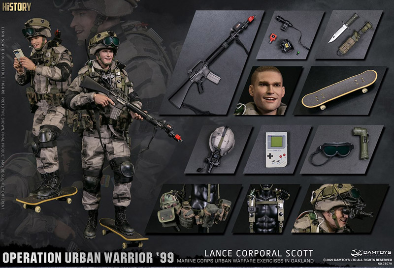 【DAM】No.78079 1/6 Operation Urban Warrior ‘99 - Marine Corps urban warfare exercises in Oakland “Lance corporal Scott”