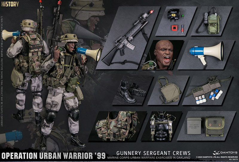 【DAM】No.78080 1/6 Operation Urban Warrior ‘99 - Marine Corps urban warfare exercises in Oakland “Gunnery sergeant Crews”