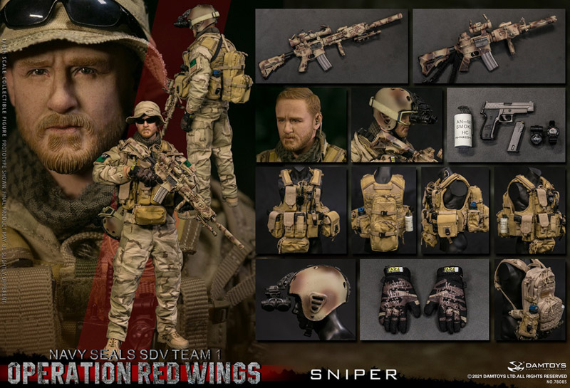 【DAM】No.78085 1/6 Operation Red Wings NAVY SEALS SDV TEAM 1 Sniper