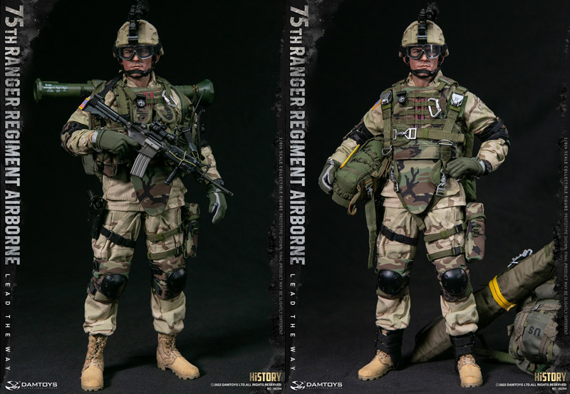 【DAM】No.78094 1/6 75th RANGER REGIMENT AIRBORNE アメリカ陸軍 第75レンジャー連隊 エアボーン