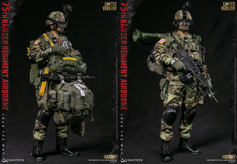 【DAM】No.78094F 1/6 75th RANGER REGIMENT AIRBORNE SAW GUNNER LIMITIED VER. アメリカ陸軍 第75レンジャー連隊 エアボーン