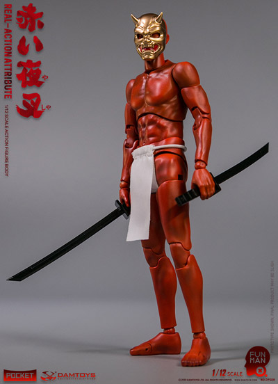 【DAM】DPS08 1/12 SCALE ACTION FIGURE “RED YASHAMAN” 赤い夜叉 デッサン人形 1/12スケールフィギュア 男性ボディ素体