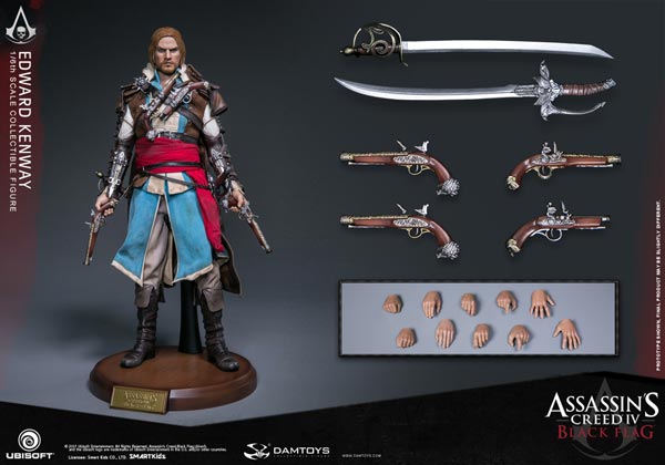 アサシンクリードシリーズ1エドワードKenwayアクションフィギュア Assassin's Creed Series 1 Edward Kenway Action Figure