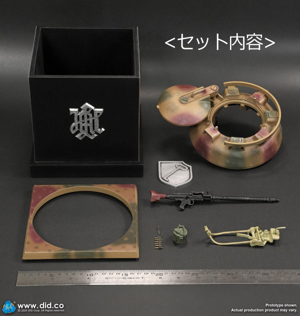DID】E60077 1/6 Panther Tank Diorama in camo color with MG34