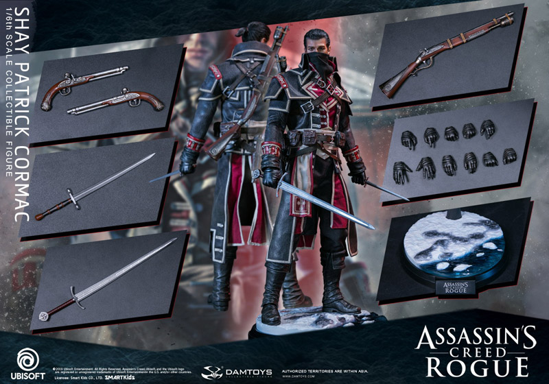 Dam Dms011 Assassin S Creed Rogue Shay Patrick Cormac 1 6th Scale Collectible Figure アサシン クリード ローグ シェイ パトリック コーマック 1 6スケールフィギュア 宇宙船