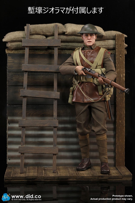 【DID】E60061&B11011set WW1 British Infantry Lance Corporal - William &Trench Diorama