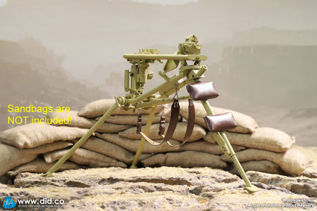 DID】E60069 1/6 Tripod for MG34 (Yellow / Green) 1/6スケール