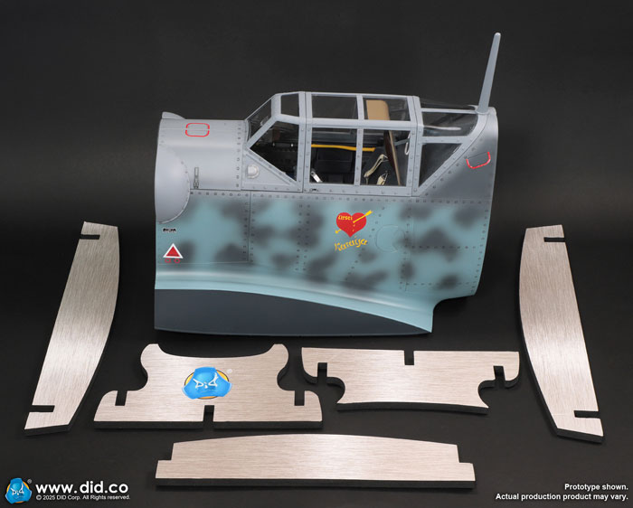 【DID】E60083 1/6 Bf109 Cockpit (Grey Blue) WW2 ドイツ軍 メッサーシュミットBf109 戦闘機 第52戦闘航空団