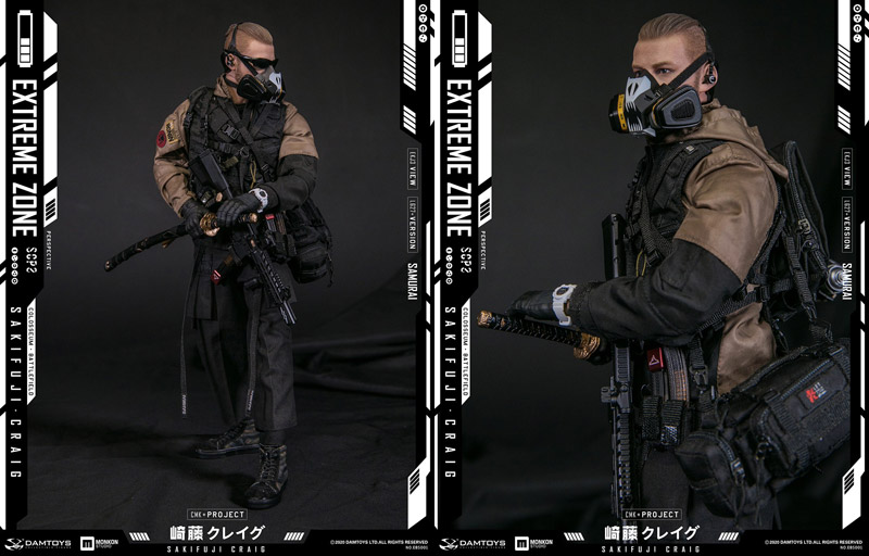 【DAM】EBS001 EXTREMEZONE Samurai SAKIFUJI CRAIG エクストリームゾーン サムライ 崎藤クレイグ 1/6スケール男性フィギュア