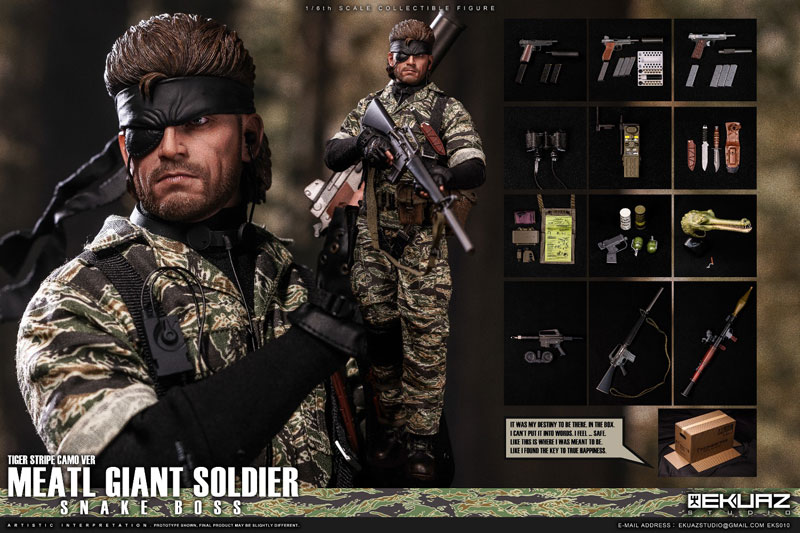 【EKUAZ STUDIO】EKS010 1/6 迷彩ソルジャー TIGER STRIPE CAMO VER. 1/6スケール男性フィギュア