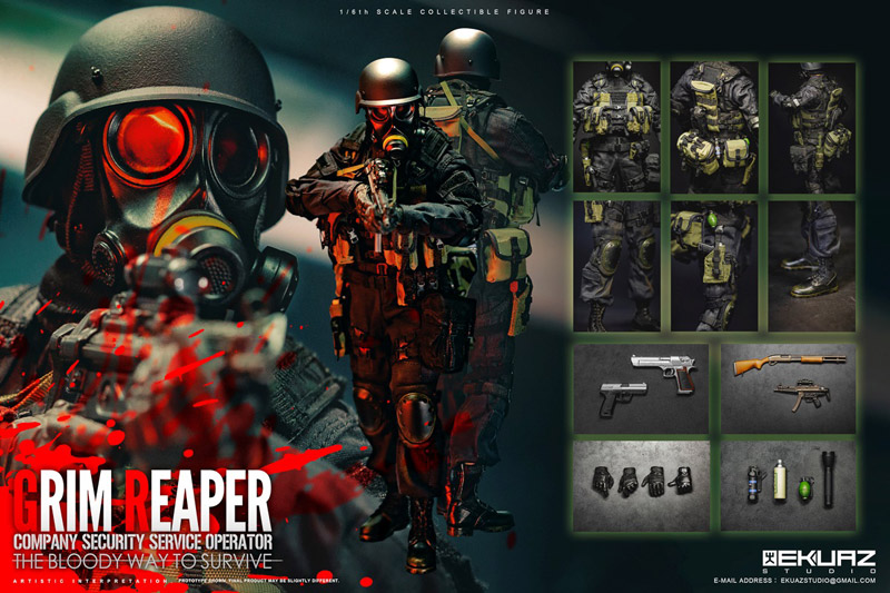 EKUAZ STUDIO】EKS05 1/6 GRIM REAPER COMPANY SECURITY SERVICE