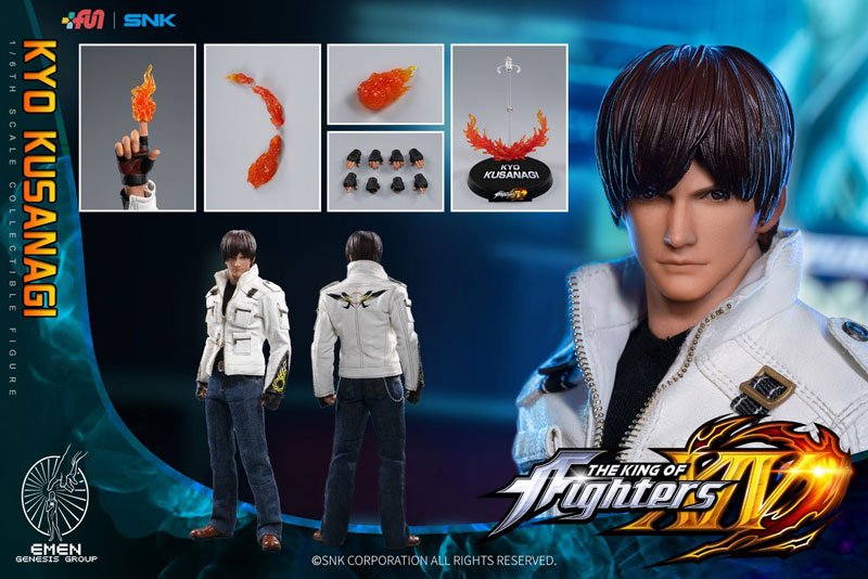 【EMEN】KOF14 1/6 The King Of Fighters XIV KYO KUSANAGI 拳皇 ザ・キング・オブ・ファイターズ 草薙京 1/6スケール 男性フィギュア