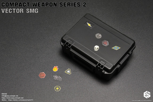 【EASY&SIMPLE】06044 COMPACT WEAPON SERIES 2 VECTOR SMG 1/6スケール クリス ヴェクター サブマシンガン＆ガンケースセット