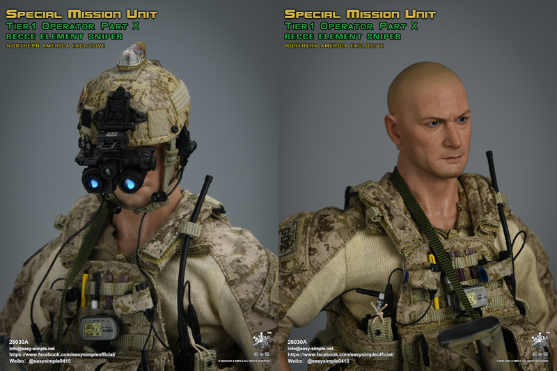 【EASY&SIMPLE】26030A Special Mission Unit Tier1 Operator Part X RECCE Element Sniper (Year 2020)