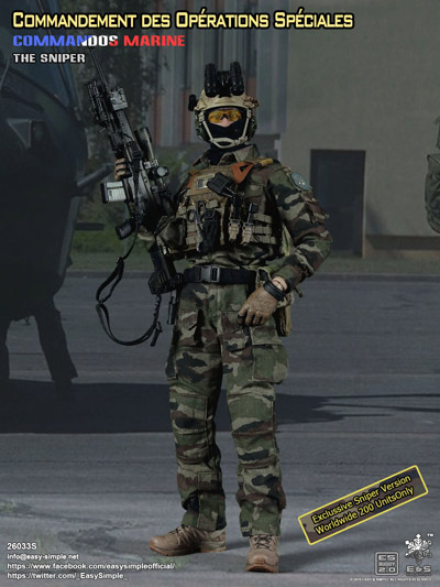【EASY&SIMPLE】26033S COS Prt II-The Sniper フランス軍 特殊作戦司令部 スナイパー 1/6スケールフィギュア