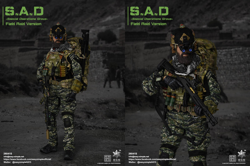 【EASY&SIMPLE】26041S S.A.D Special Operation Group Field Raid Version (Exclusive Woodland Version)