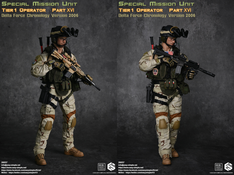 【EASY&SIMPLE】26057 SMU Tier1 Operator Part XVI Delta Force Chronology Version 2006 アメリカ陸軍 特殊部隊デルタフォース 2006