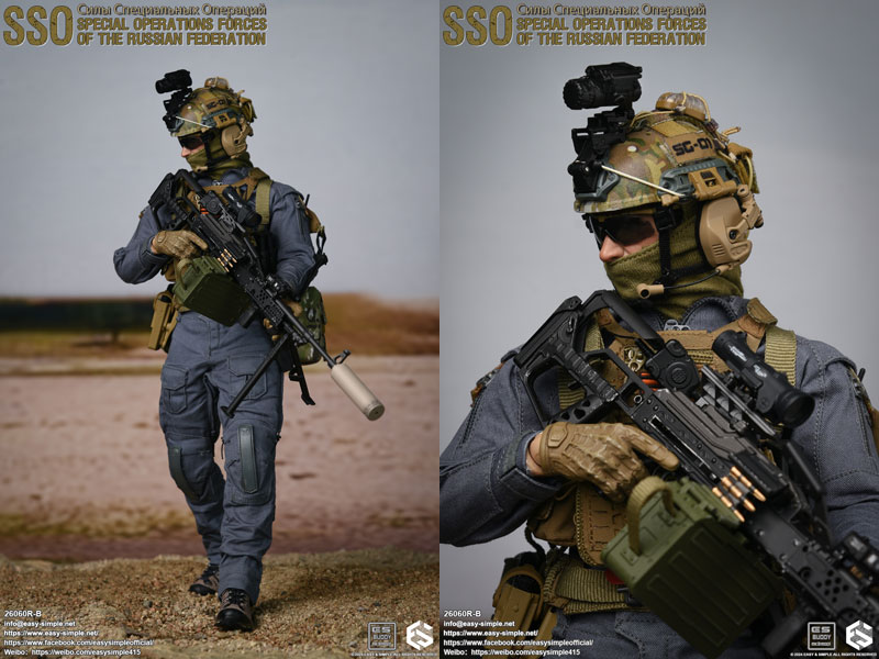 【EASY&SIMPLE】26060R-B Russian Special Operations Forces(SSO) ロシア連邦軍 特殊作戦軍 特殊部隊 1/6スケールミリタリーフィギュア